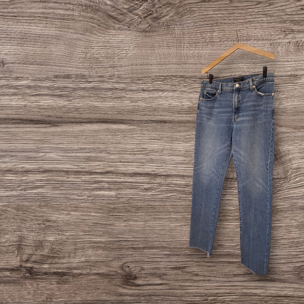 Banana Republic Blue Straight Jeans Classic Denim Size 31 - Picture 2 of 8